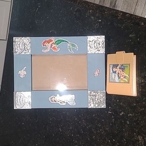 Disney Picture Frame and Mary Engelbreit Mini Photo Album w/magnetic closure